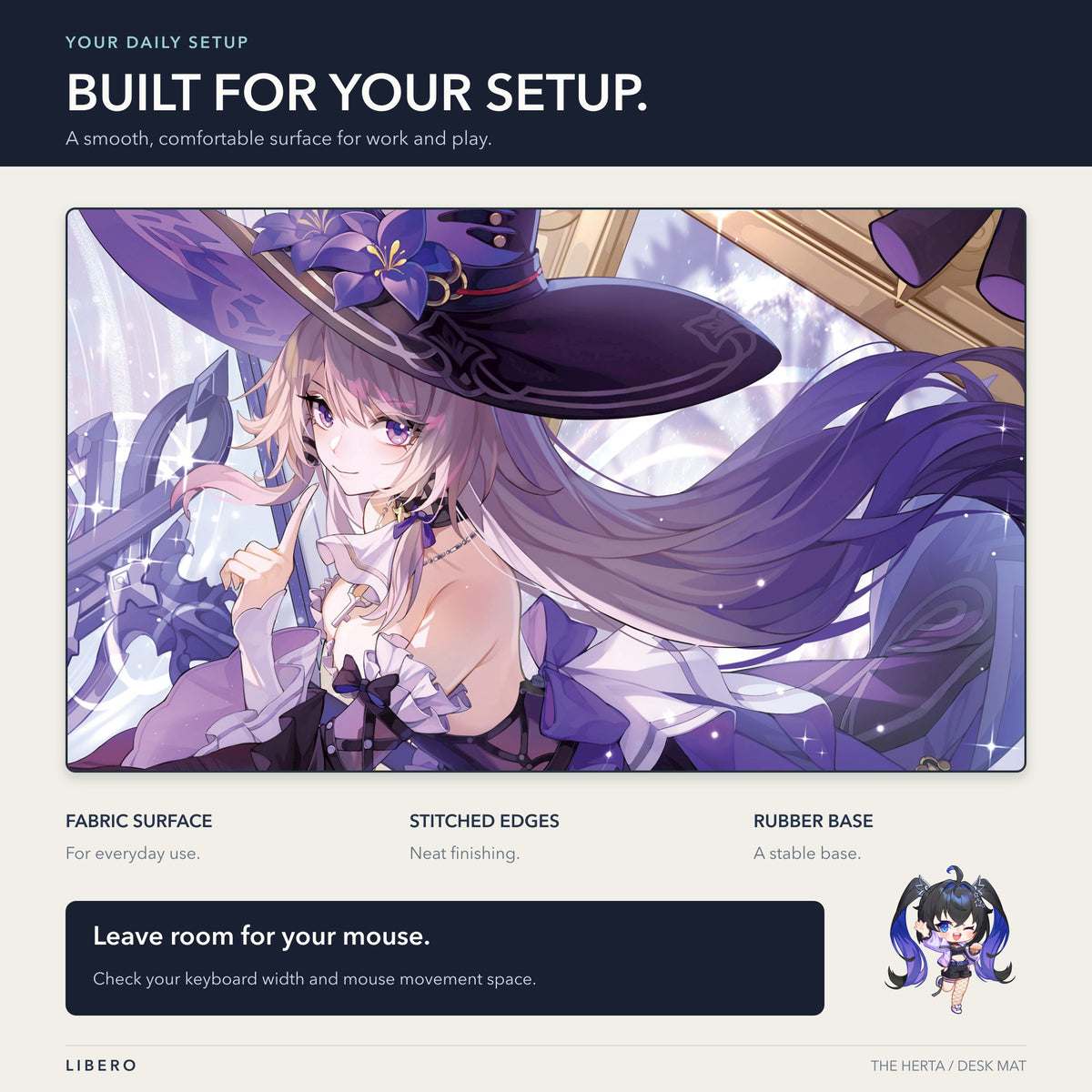 The Herta mouse pad: desk setup and use guide