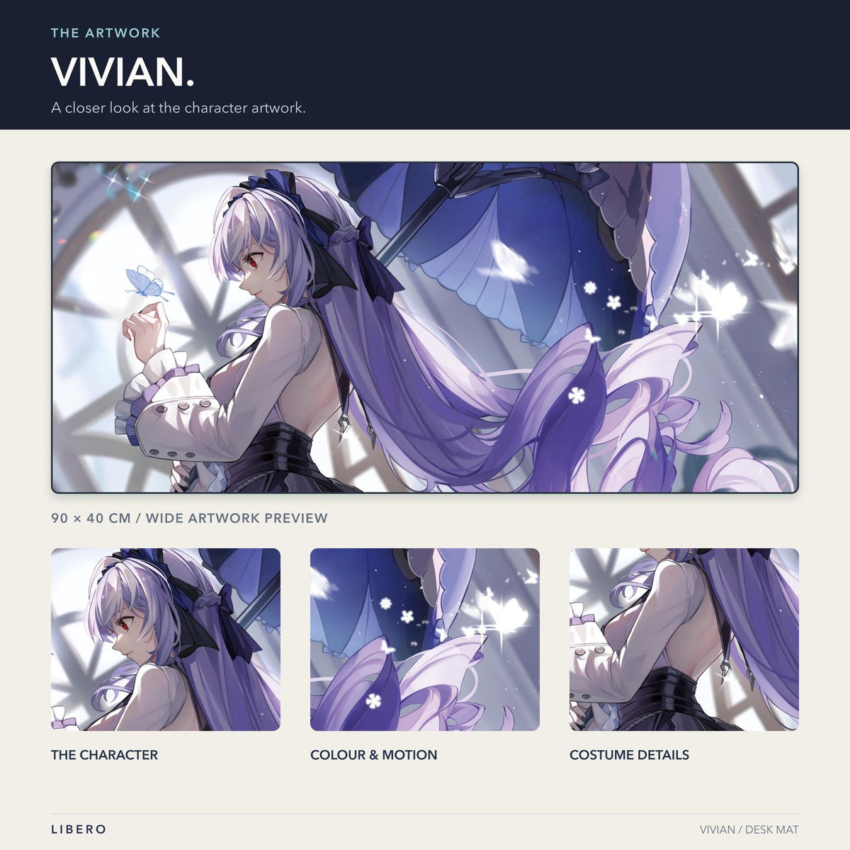 Vivian mouse pad: artwork and character details