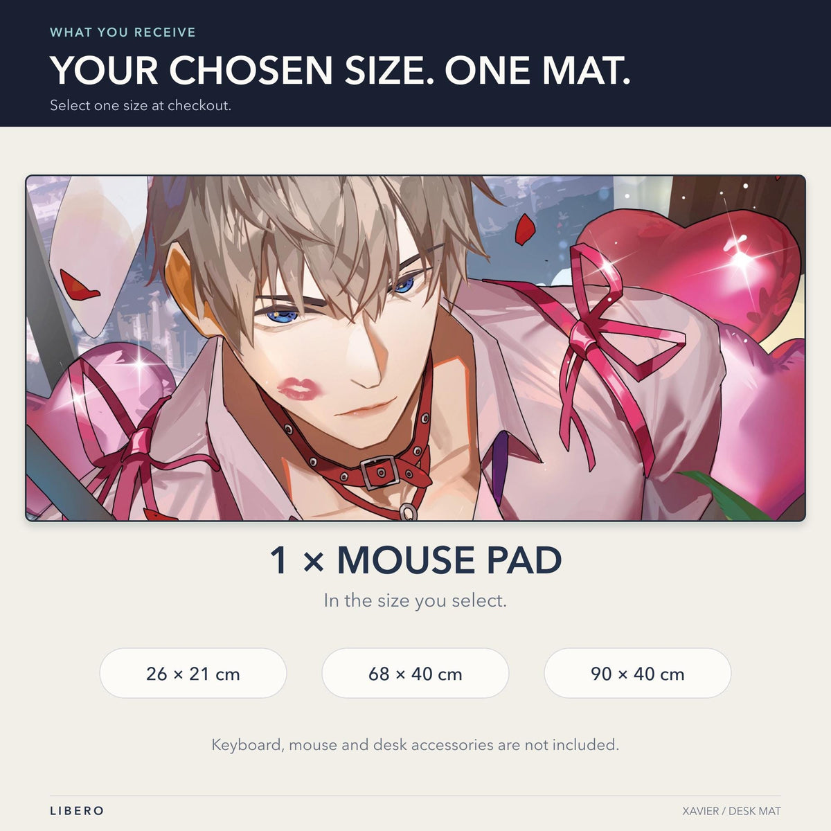 Xavier mouse pad: what is included and size selection