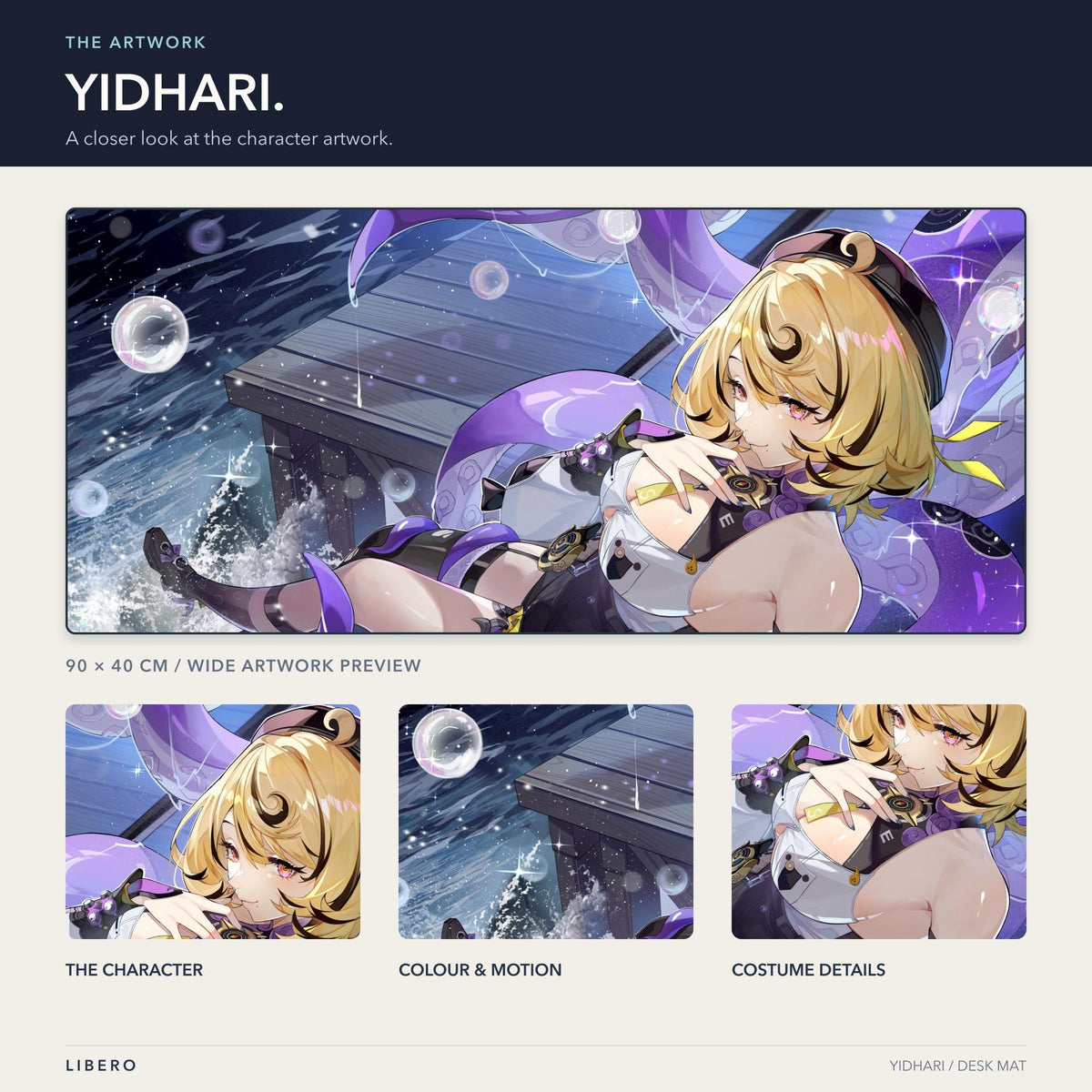 Yidhari mouse pad: artwork and character details