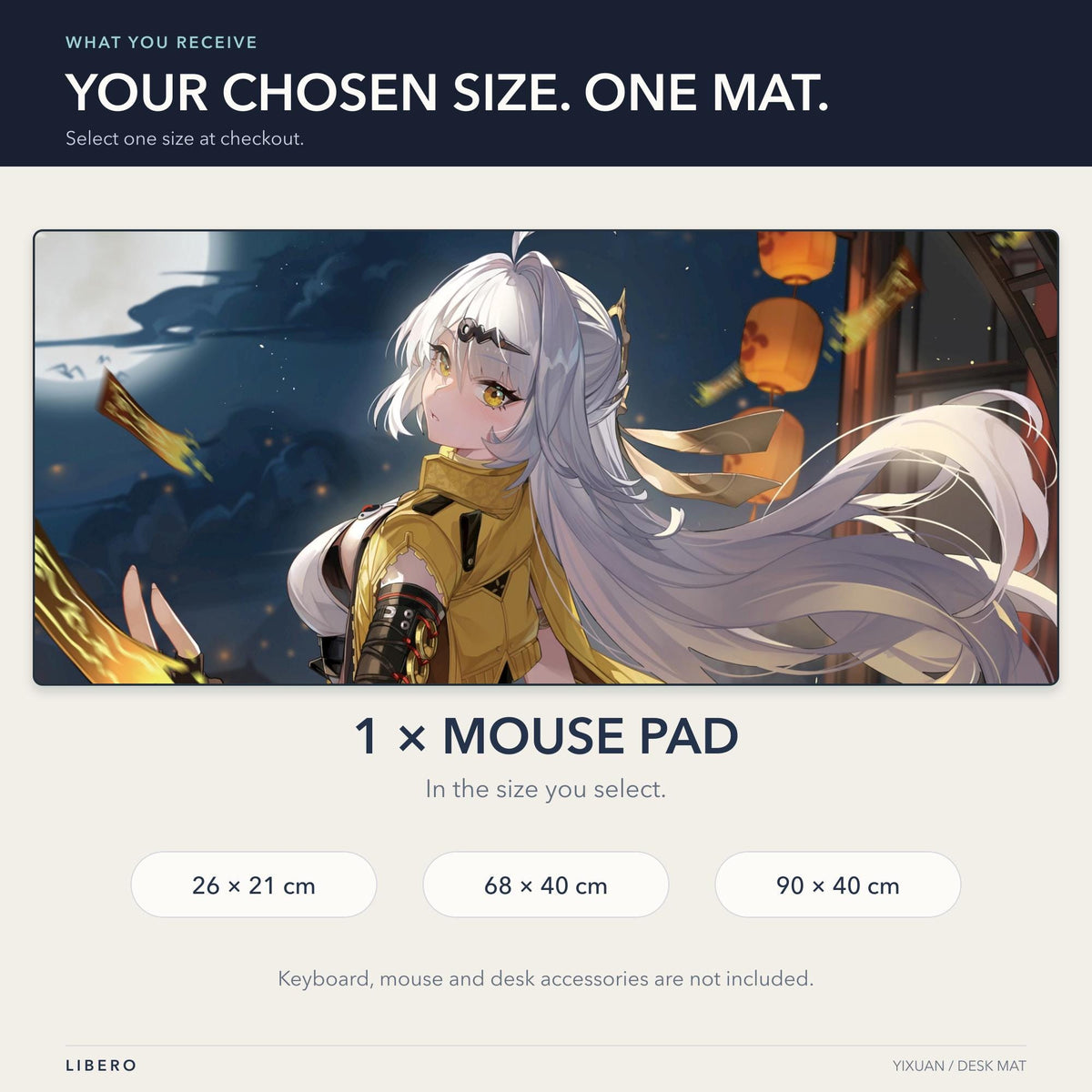 Yixuan mouse pad: what is included and size selection