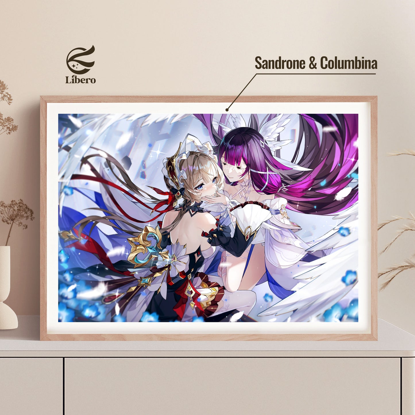 Columbina & Sandrone Fan Art Print Poster
