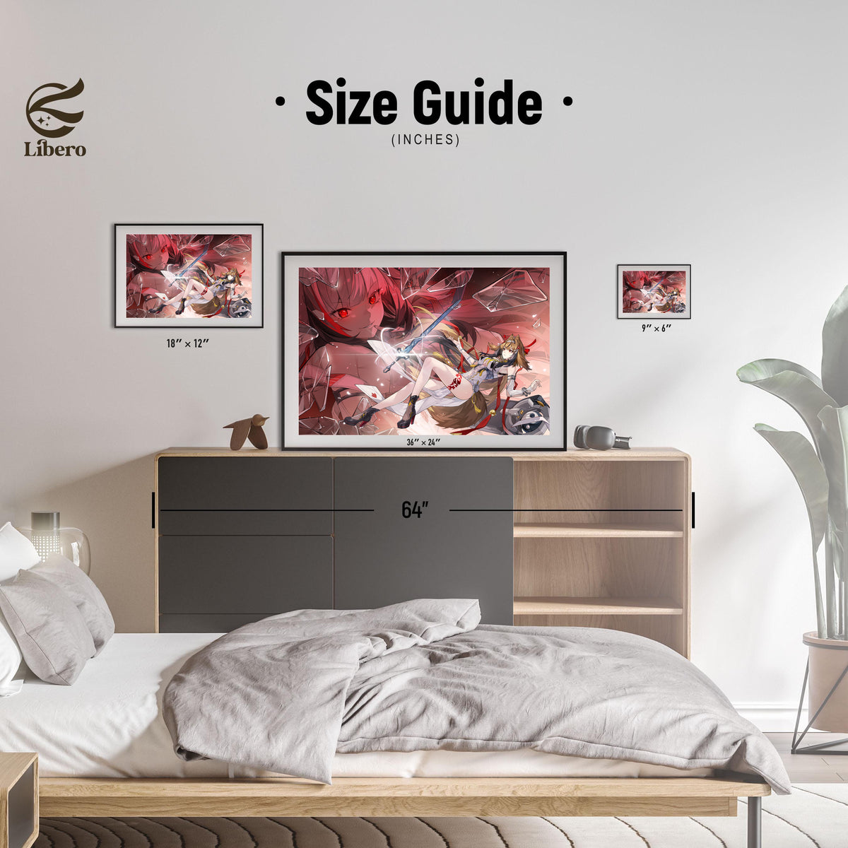 Ye Shunguang Zenless Zone Zero poster room display and size reference