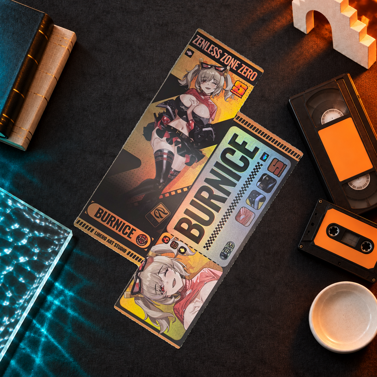 Zenless Zone Zero Holographic Ticket Bookmark | Anime Collectible (21x7cm) laser ticket