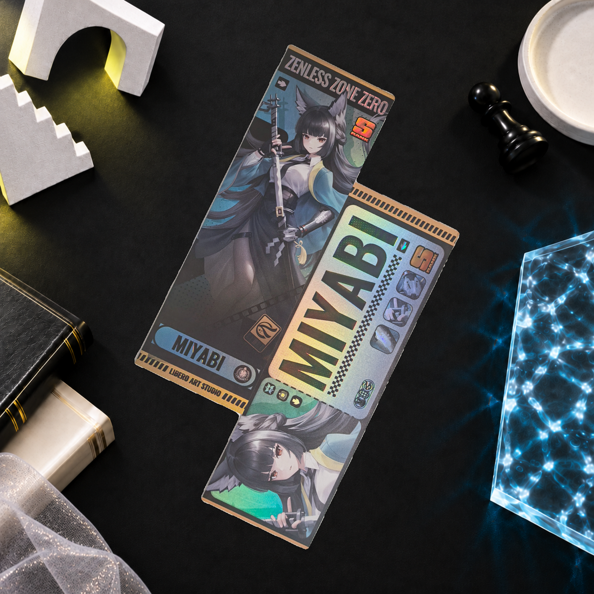 Zenless Zone Zero Holographic Ticket Bookmark | Anime Collectible (21x7cm) laser ticket