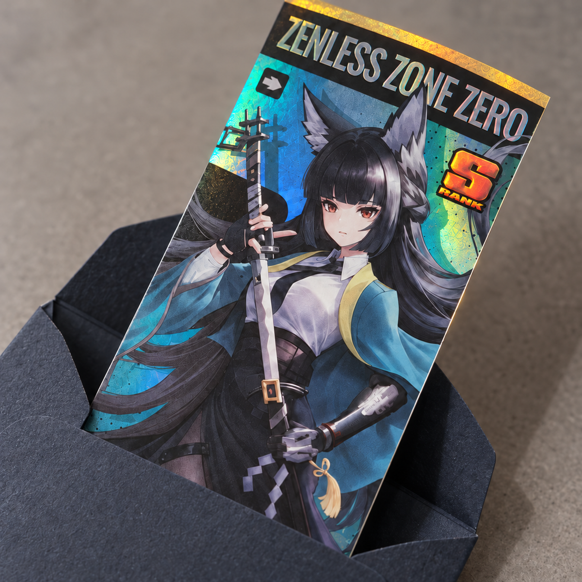 Zenless Zone Zero Holographic Ticket Bookmark | Anime Collectible (21x7cm) laser ticket