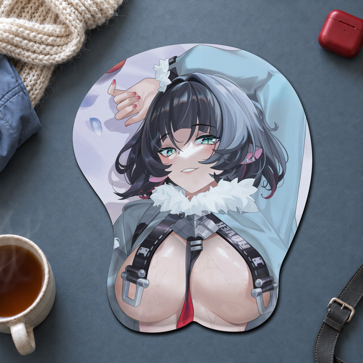 Anime 3D Mouse Pad with Wrist Rest – Choose Your Character