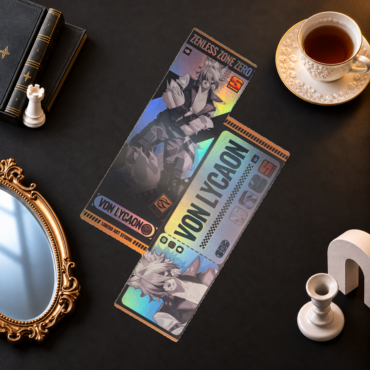 Zenless Zone Zero Holographic Ticket Bookmark | Anime Collectible (21x7cm) laser ticket