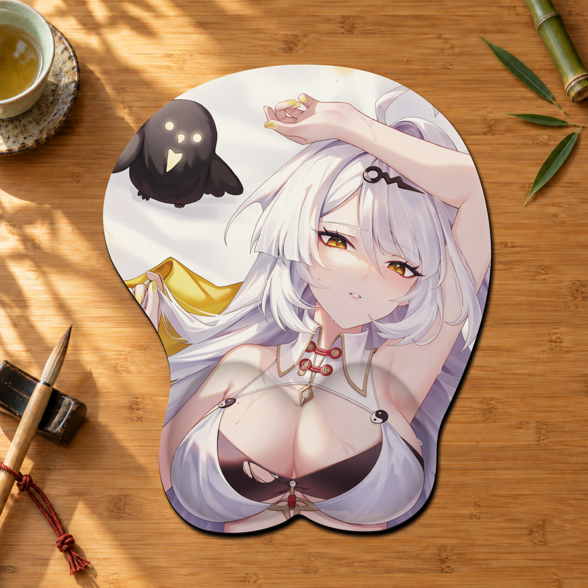 Anime 3D Mouse Pad with Wrist Rest – Choose Your Character