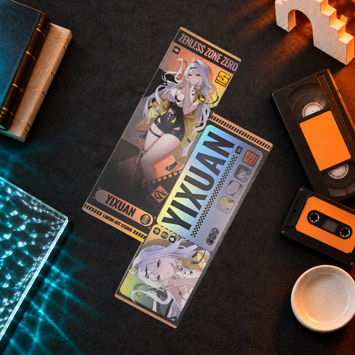 Zenless Zone Zero Holographic Ticket Bookmark | Anime Collectible (21x7cm) laser ticket
